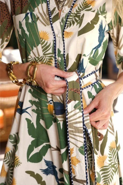 Jungle Safari Midi Dress – Desert Edition